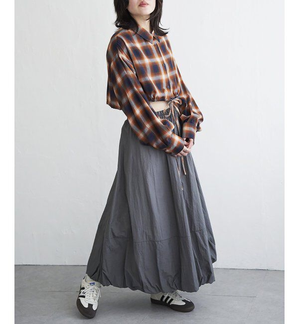 VENCE share style「裾ドロストショートシャツ」|シャツ・ブラウス|