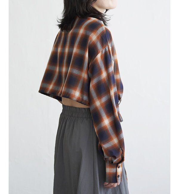 VENCE share style「裾ドロストショートシャツ」|シャツ・ブラウス|