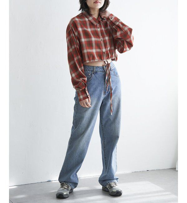 VENCE share style「裾ドロストショートシャツ」|シャツ・ブラウス|