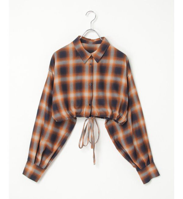 VENCE share style「裾ドロストショートシャツ」|シャツ・ブラウス|