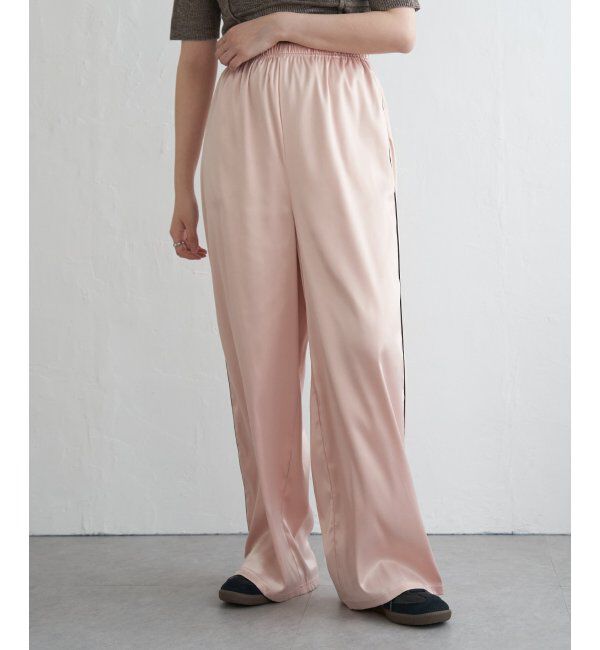 VENCE share style「サテンサイドラインパンツ」|デニム|