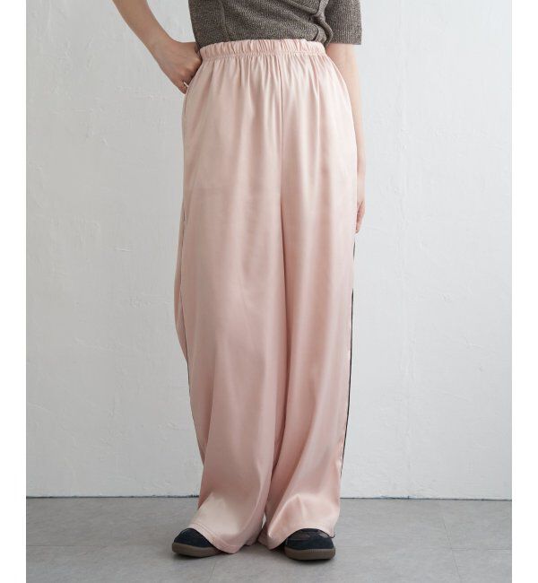 VENCE share style「サテンサイドラインパンツ」|デニム|