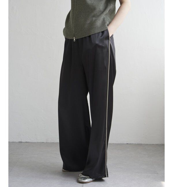 VENCE share style「サテンサイドラインパンツ」|デニム|