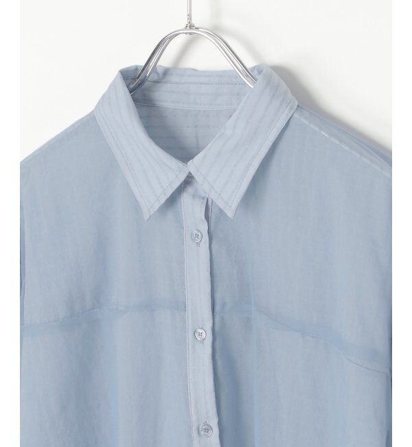 VENCE share style「シアーストライプチュールカブセシャツ」|シャツ・ブラウス|