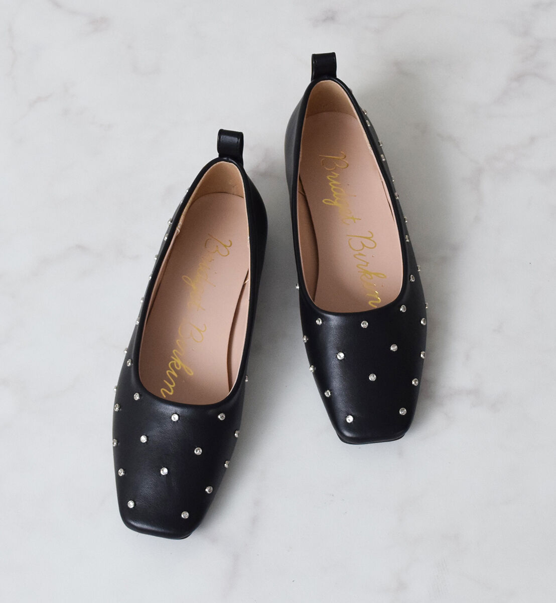 Bridget Birkin「【Bridget Birkin】ドットビジューフラットシューズ」|パンプス|