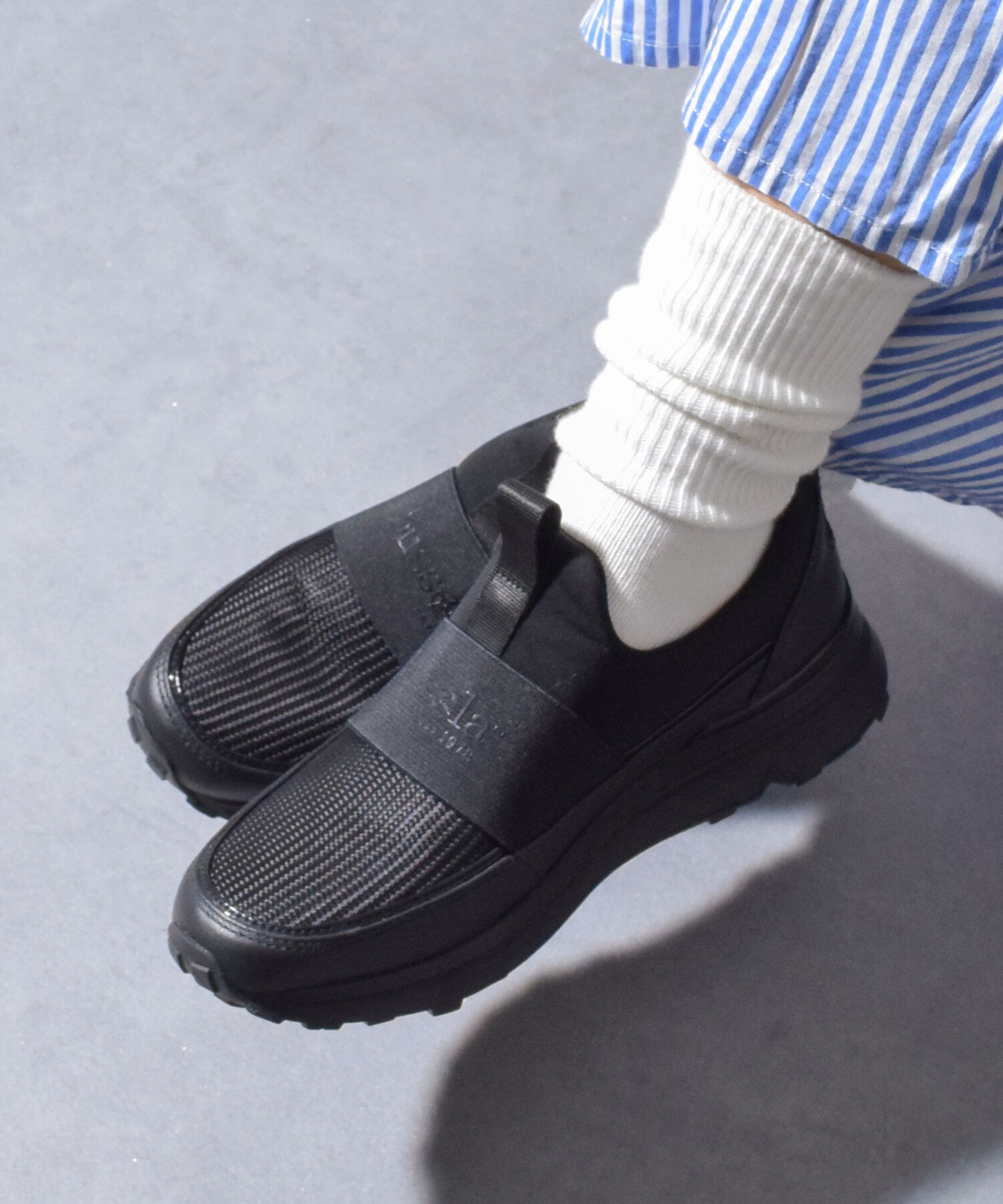 IMPORT SELECT「【bussola】晴雨兼用ロゴスリッポンスニーカー(954001)」|スニーカー|BL