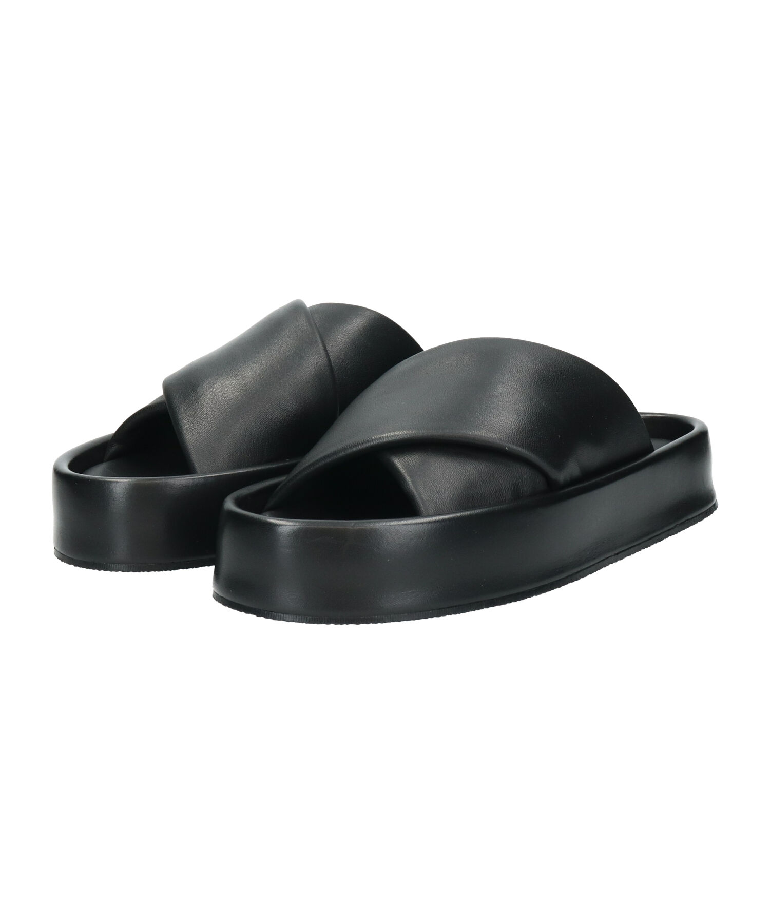 IMPORT SELECT「【JVAM】パフィークロスベルト厚底サンダル(E52125)」|サンダル|