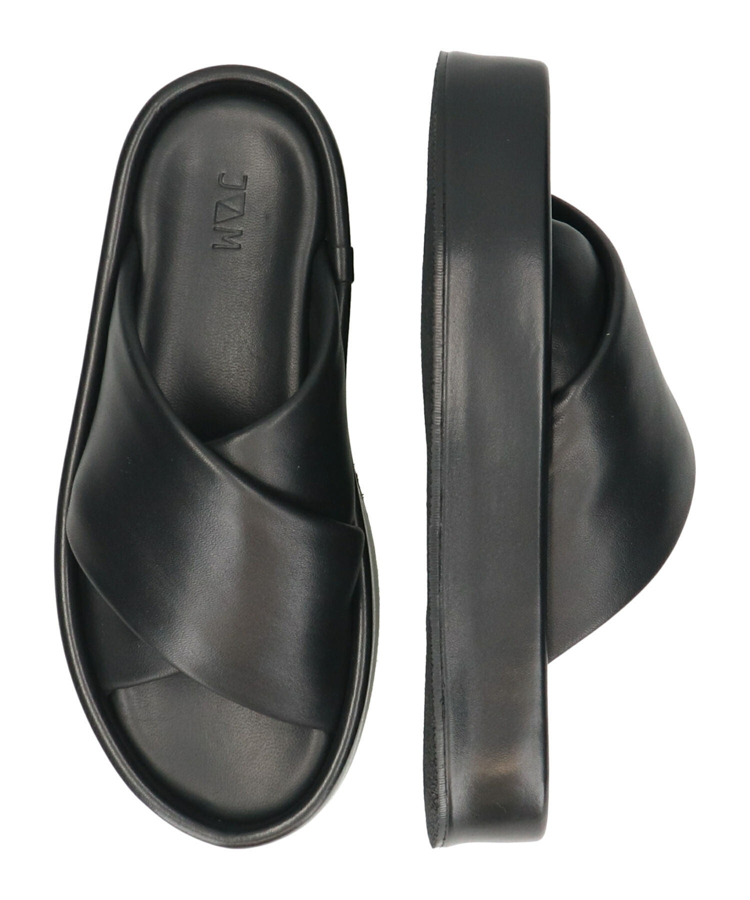 IMPORT SELECT「【JVAM】パフィークロスベルト厚底サンダル(E52125)」|サンダル|