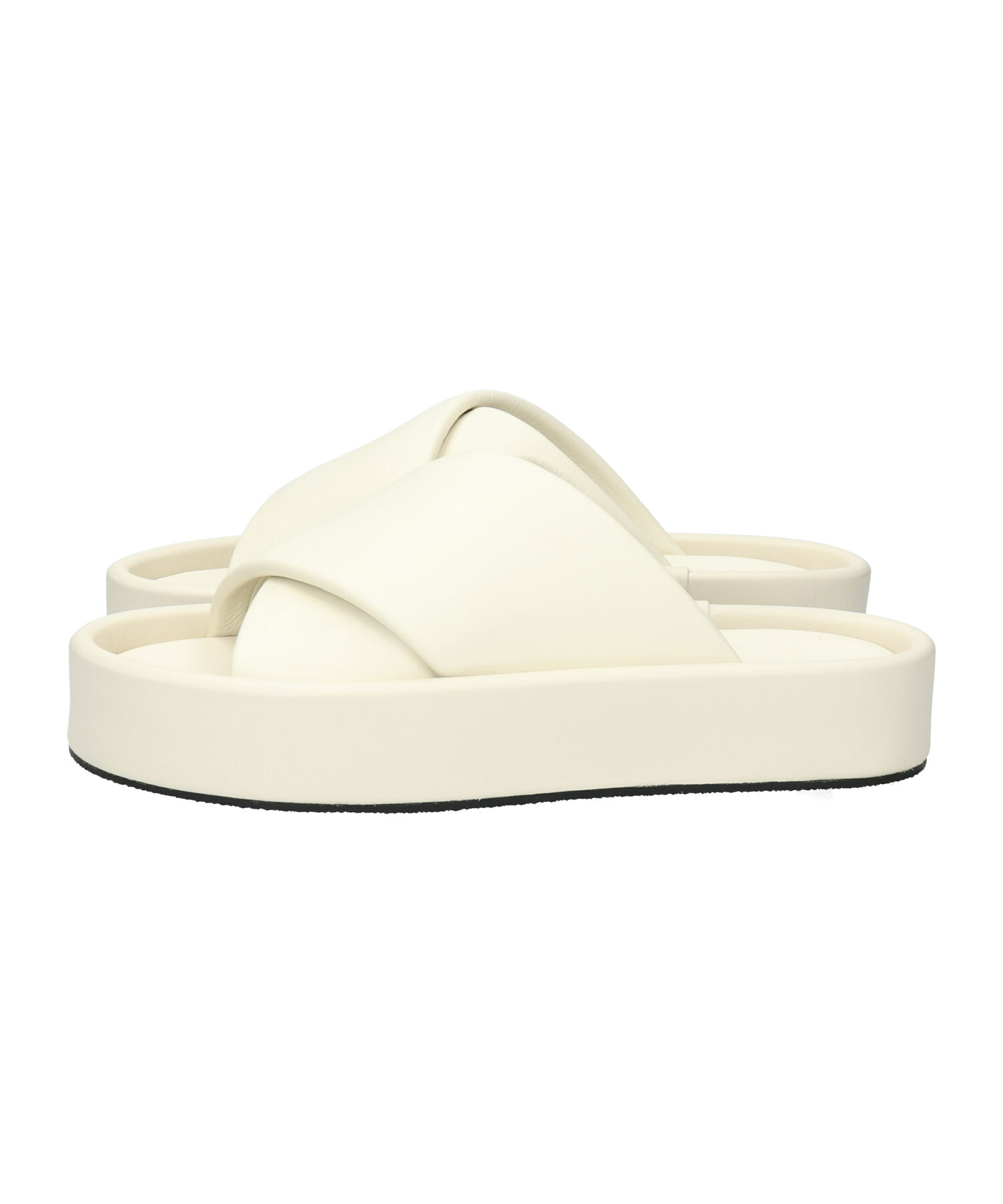 IMPORT SELECT「【JVAM】パフィークロスベルト厚底サンダル(E52125)」|サンダル|