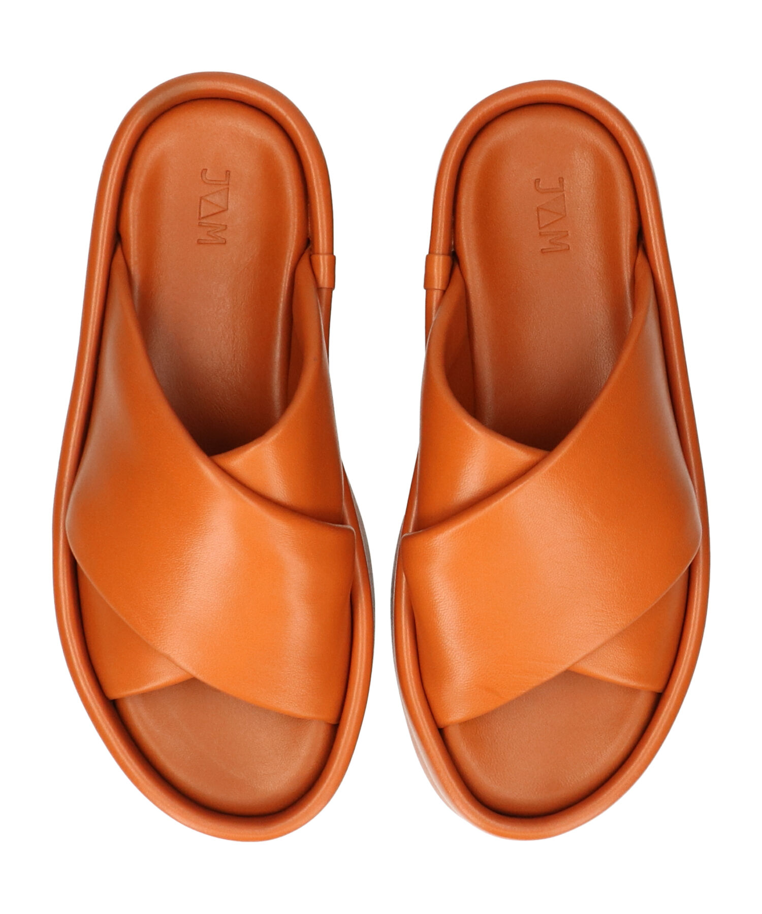 IMPORT SELECT「【JVAM】パフィークロスベルト厚底サンダル(E52125)」|サンダル|