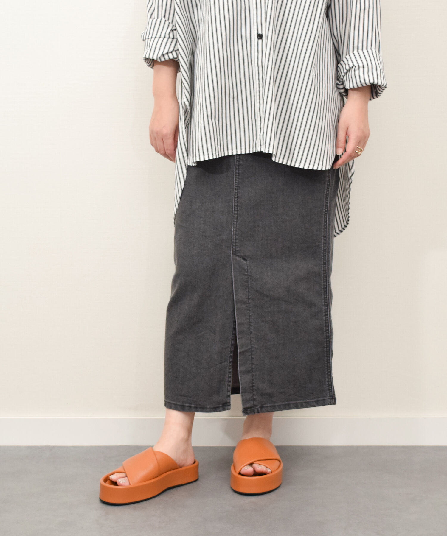 IMPORT SELECT「【JVAM】パフィークロスベルト厚底サンダル(E52125)」|サンダル|