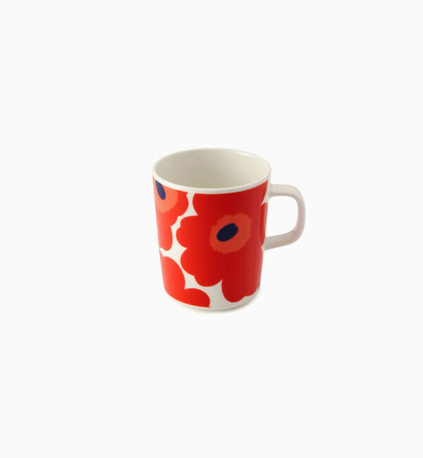 Marimekko「Unikko マグカップ 250ml」|グラス・マグカップ|ホワイト&times;レッド