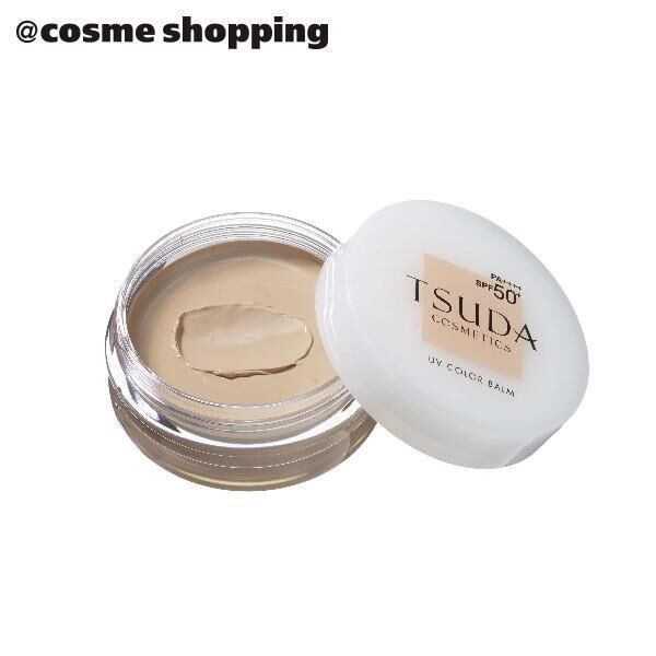  「TSUDA COSMETICS UVカラーバーム ナチュラルピンク 本体/無香料 (18g)」|ＵＶケア|その他