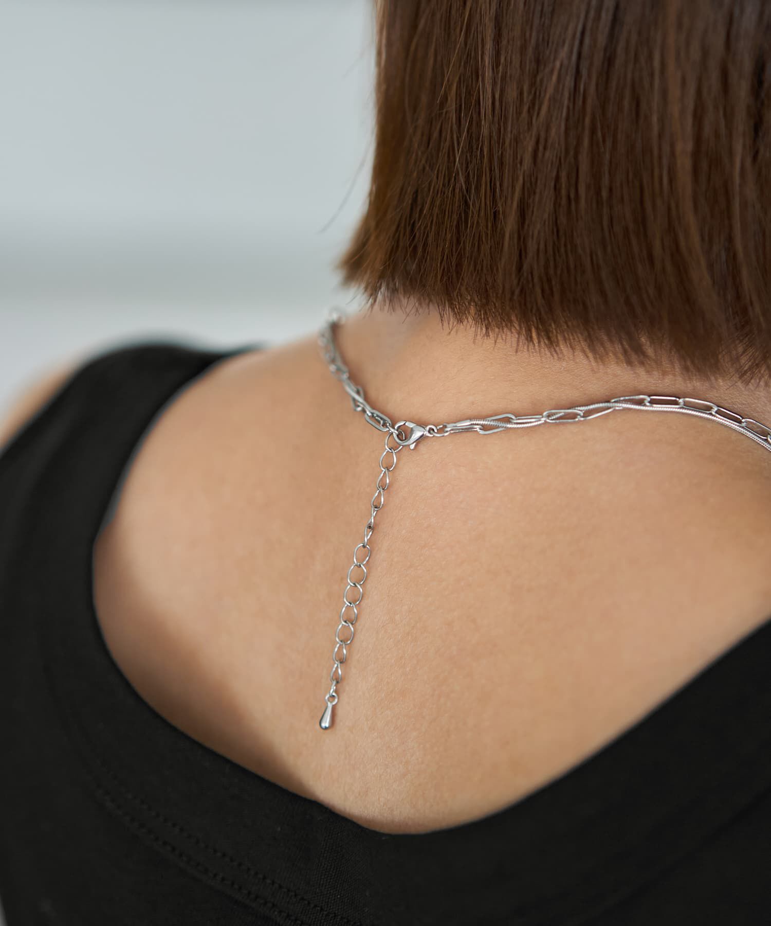 STYLE DELI「クリップチェーン70cm２連ロングネックレス」|ネックレス|