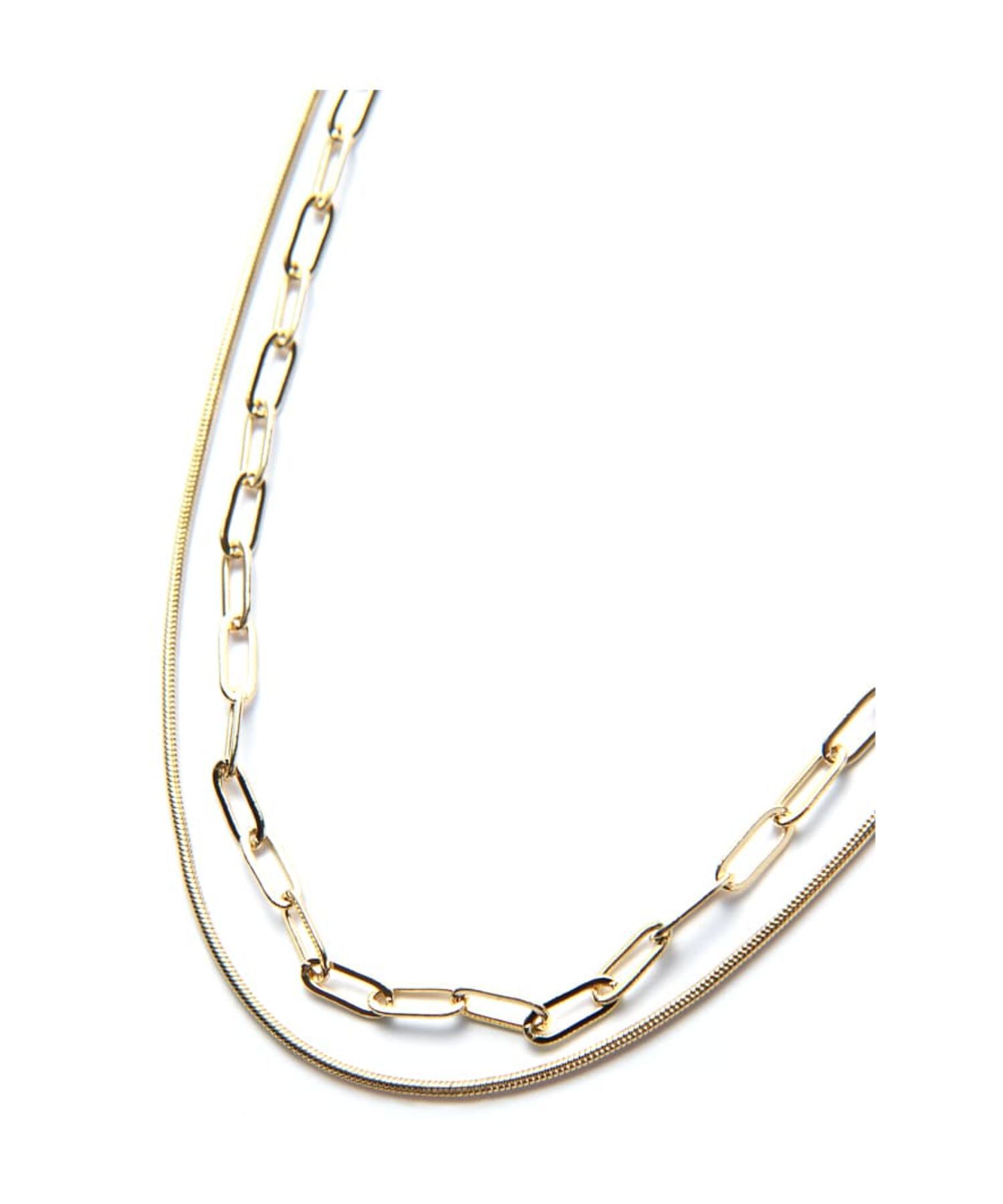 STYLE DELI「クリップチェーン70cm２連ロングネックレス」|ネックレス|