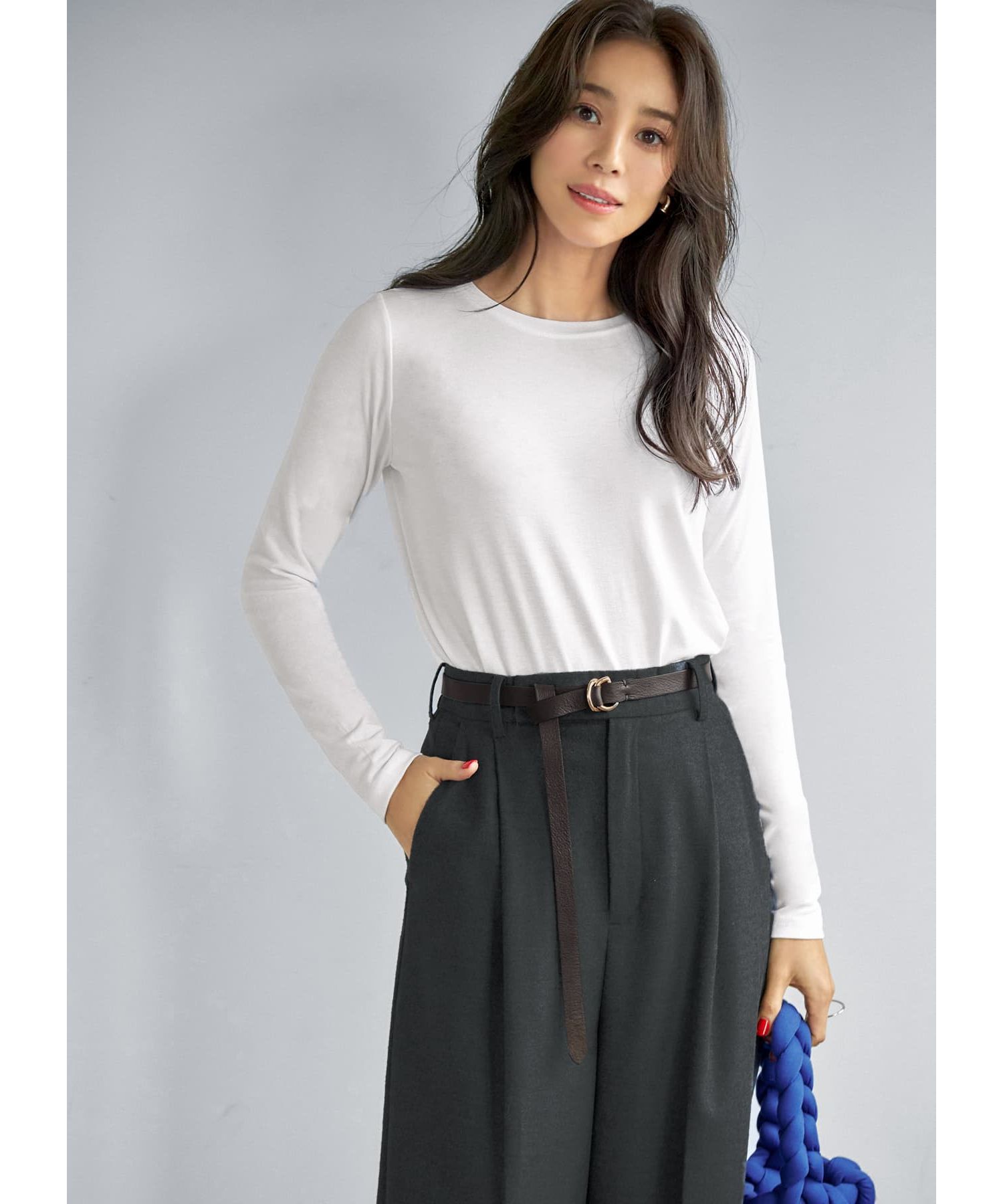 STYLE DELI「結ぶロングレザーベルト20mm／GD金具」|ベルト|