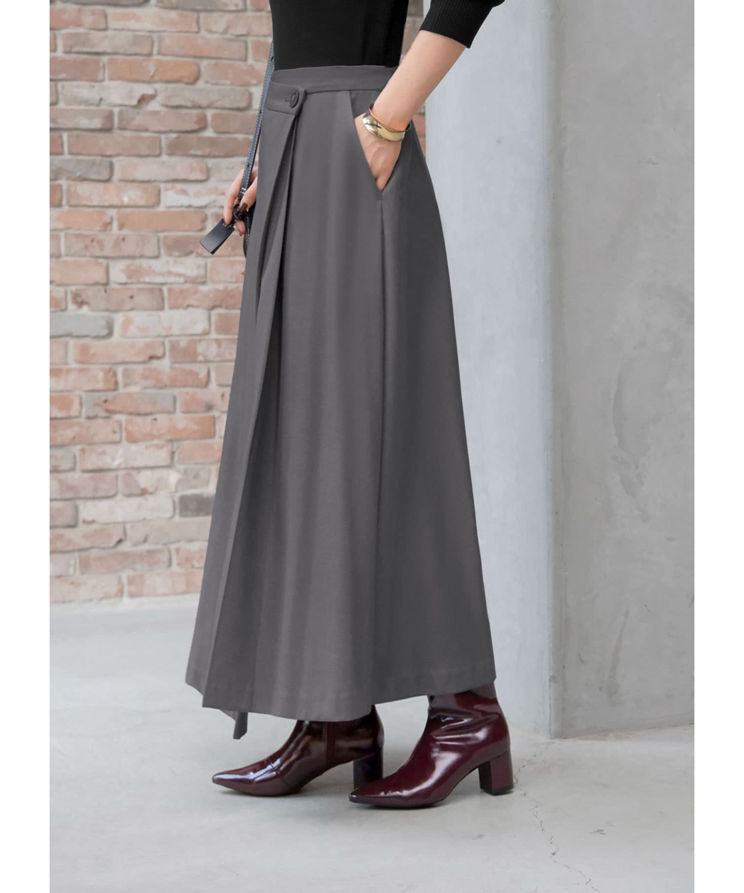 STYLE DELI「アシンメトリーラップスカート」|スカート|