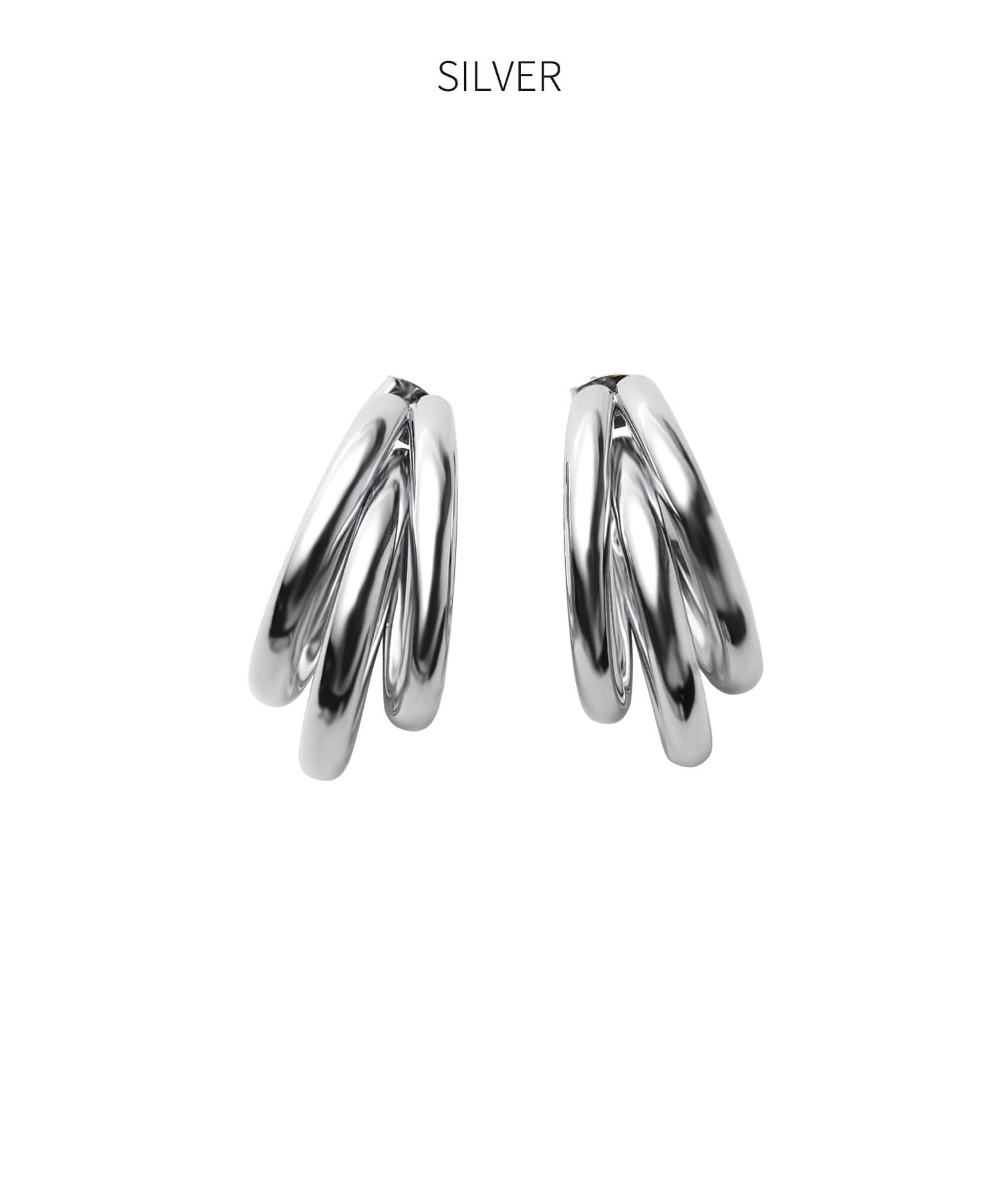 STYLE DELI「トリプルリングフープピアス」|ピアス|