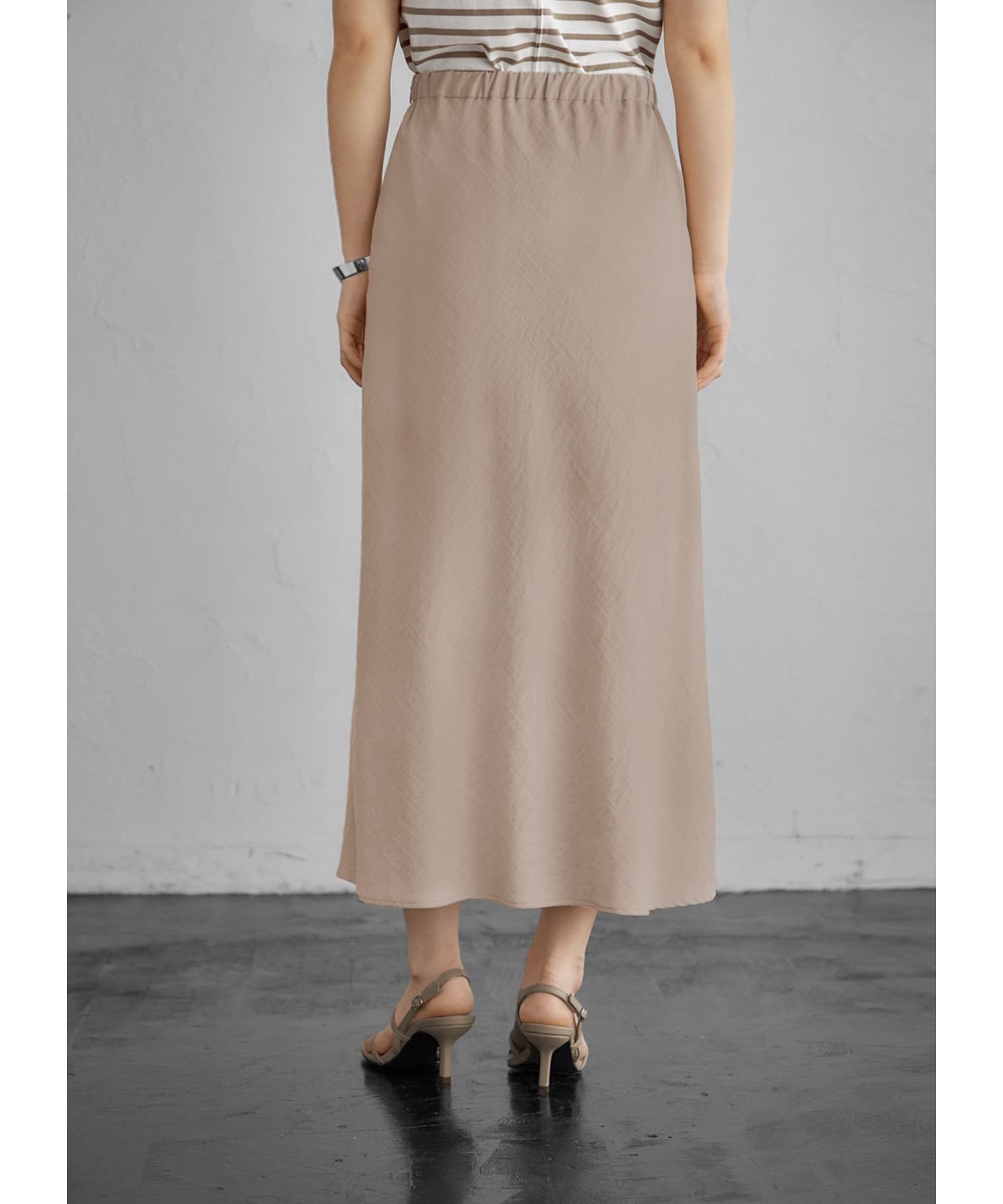 STYLE DELI「シボ感しなやかナローAラインスカート」|スカート|