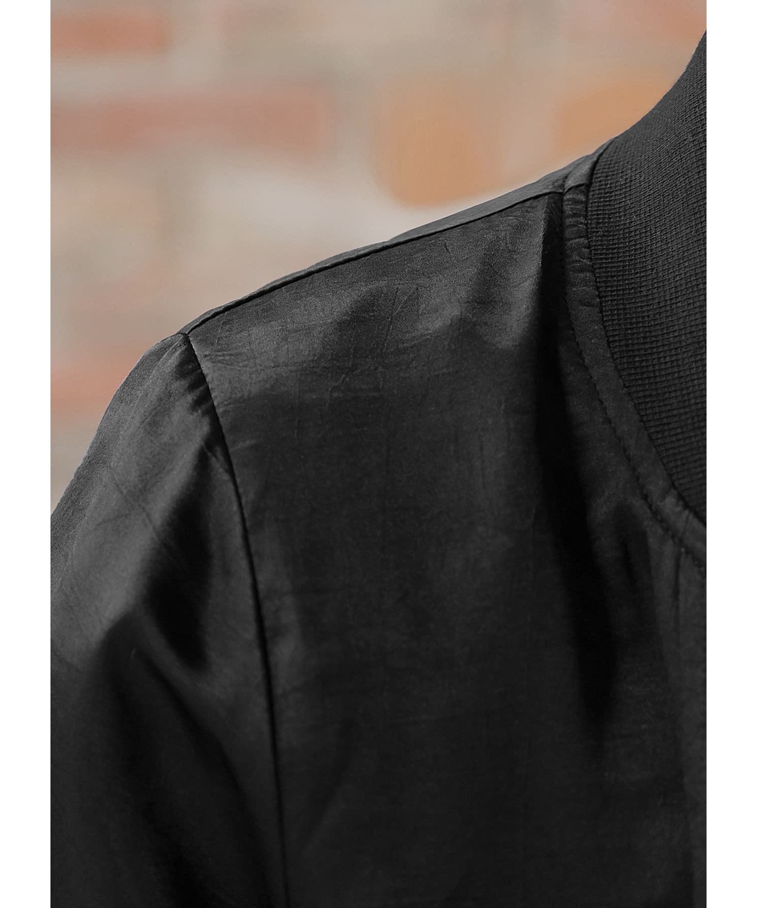 STYLE DELI「シボ感サテン微配色ブルゾン」|ブルゾン・スタジャン|