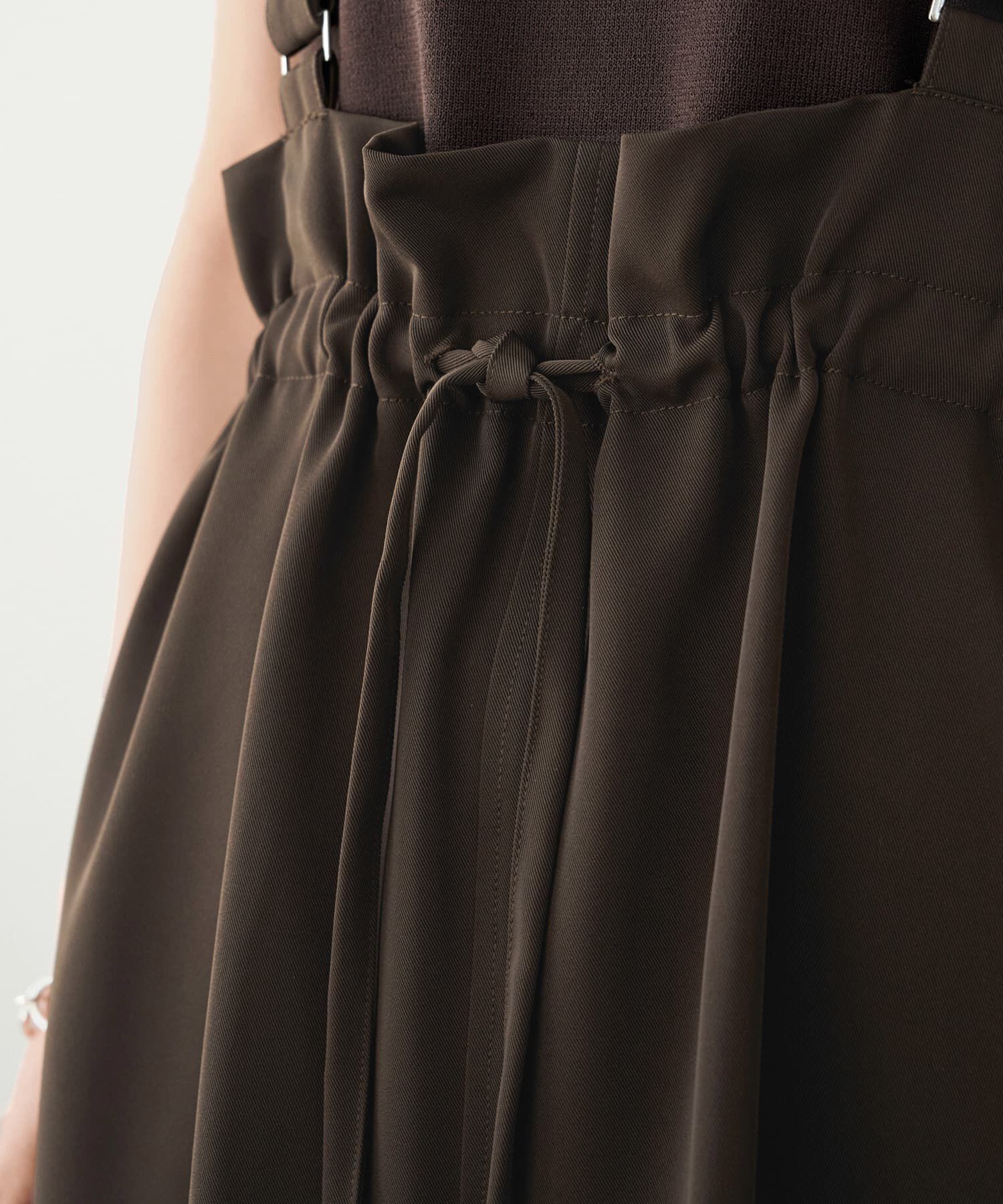 STYLE DELI「ウエストギャザーゴムジャンパースカート」|スカート|