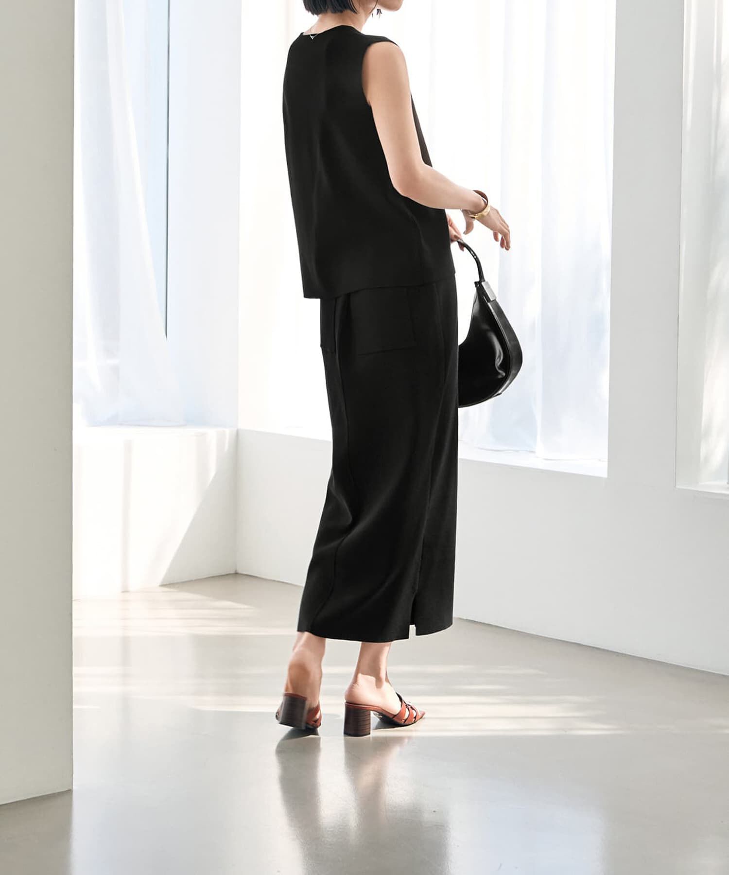 STYLE DELI「【LUXE】シャリ感ソウバリニットスカート」|タイト|