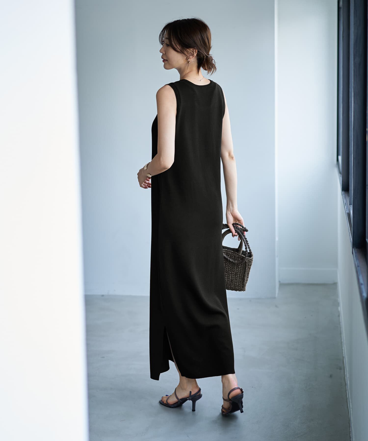 STYLE DELI「ソウバリ編みタンクワンピースC」|ワンピース|