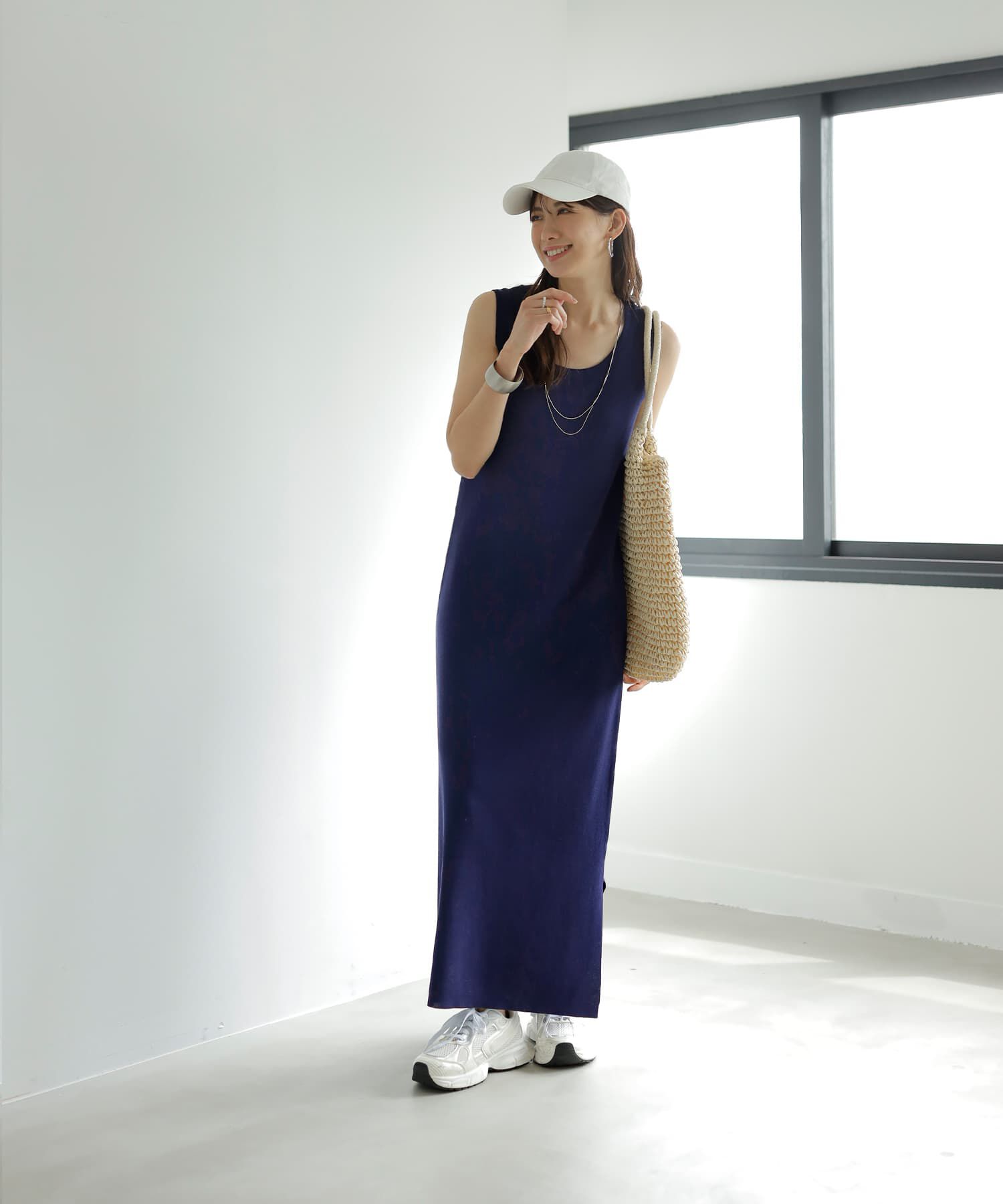 STYLE DELI「ソウバリ編みタンクワンピースC」|ワンピース|