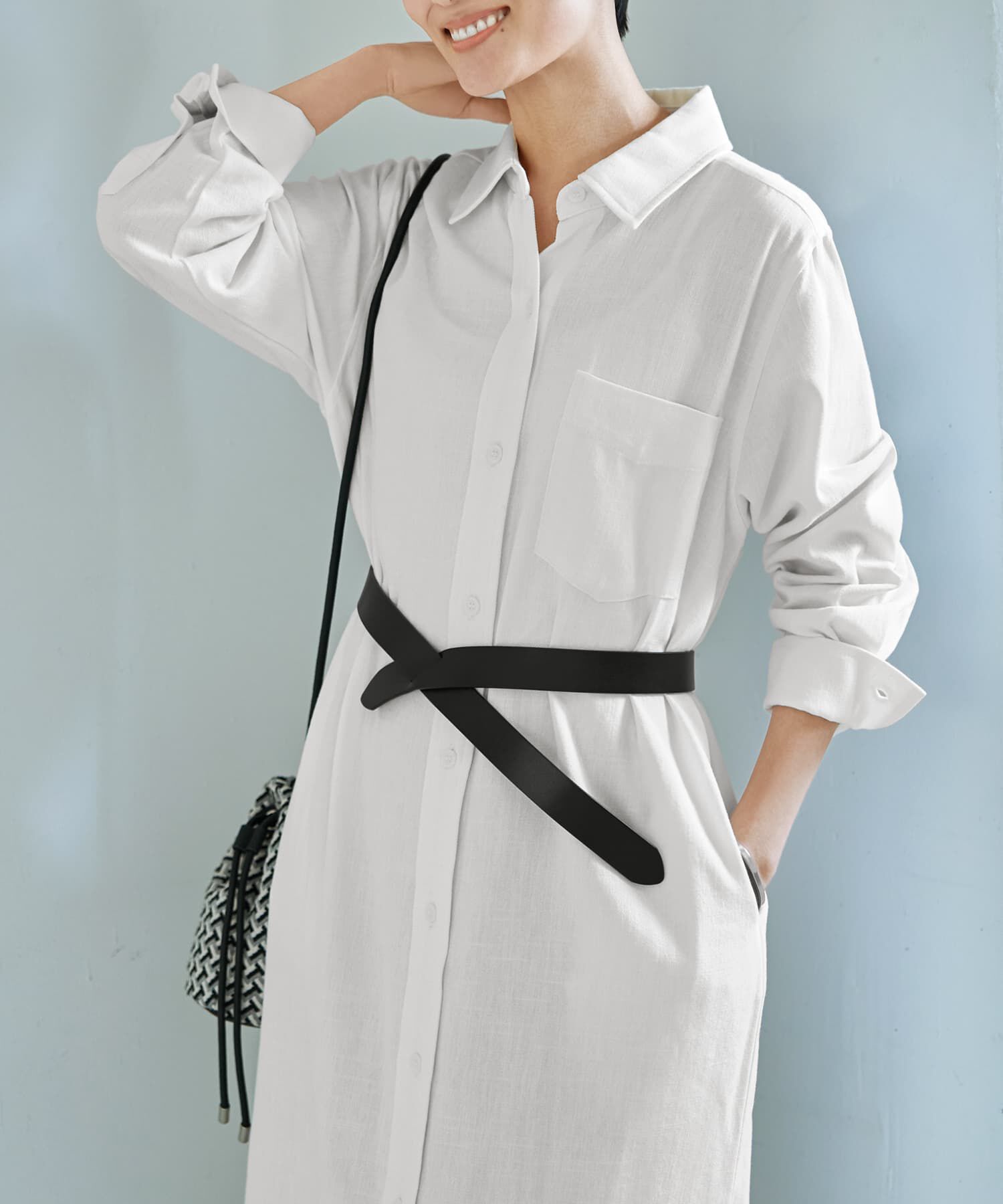 STYLE DELI「【DELI by】クロスラップリアルレザーベルト」|ベルト|