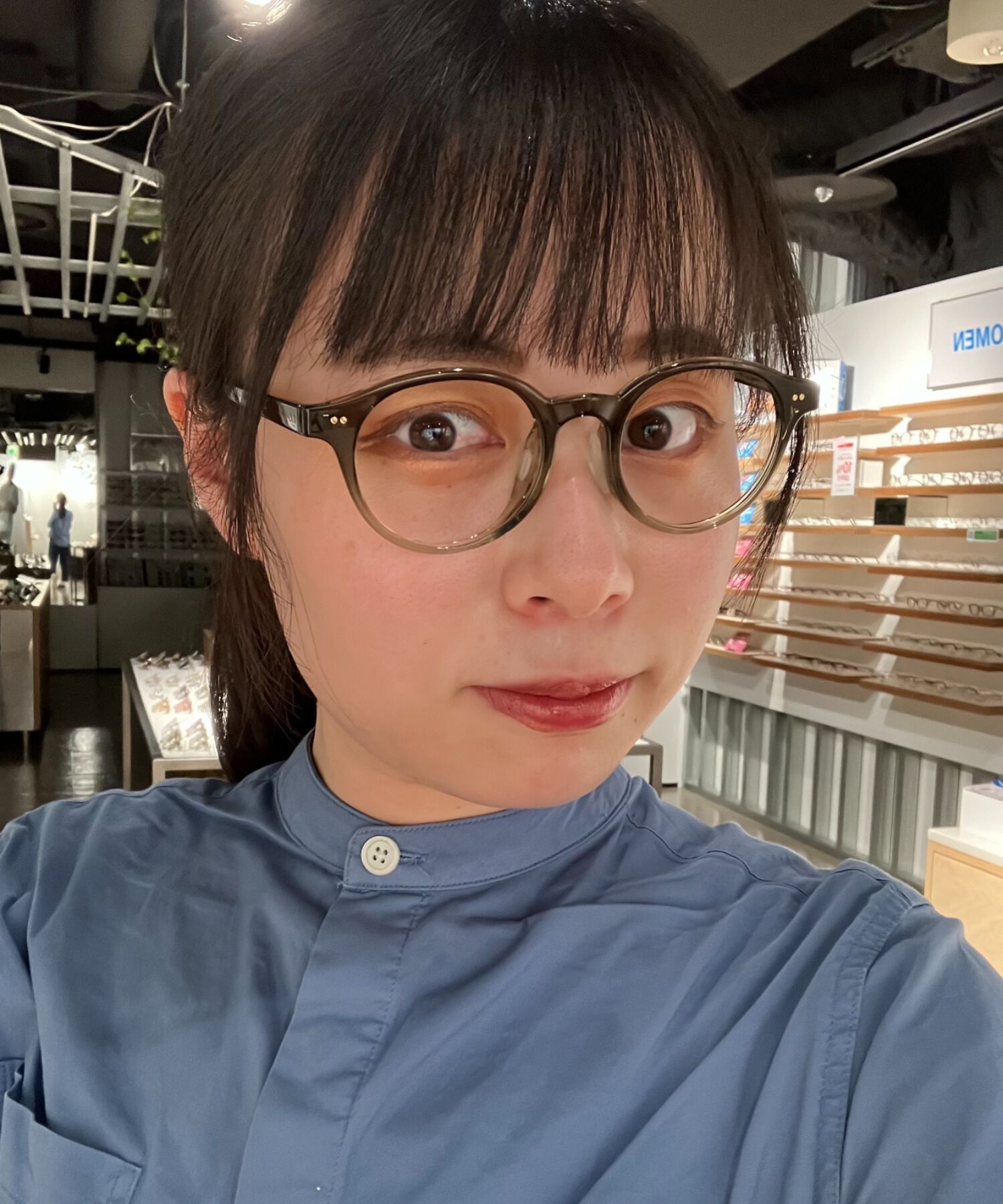  「ボストン型 軽量 メガネ｜おうち時間を快適に過ごす ズレ落ち防止 レンズ交換券付き」|メガネ|グリーン