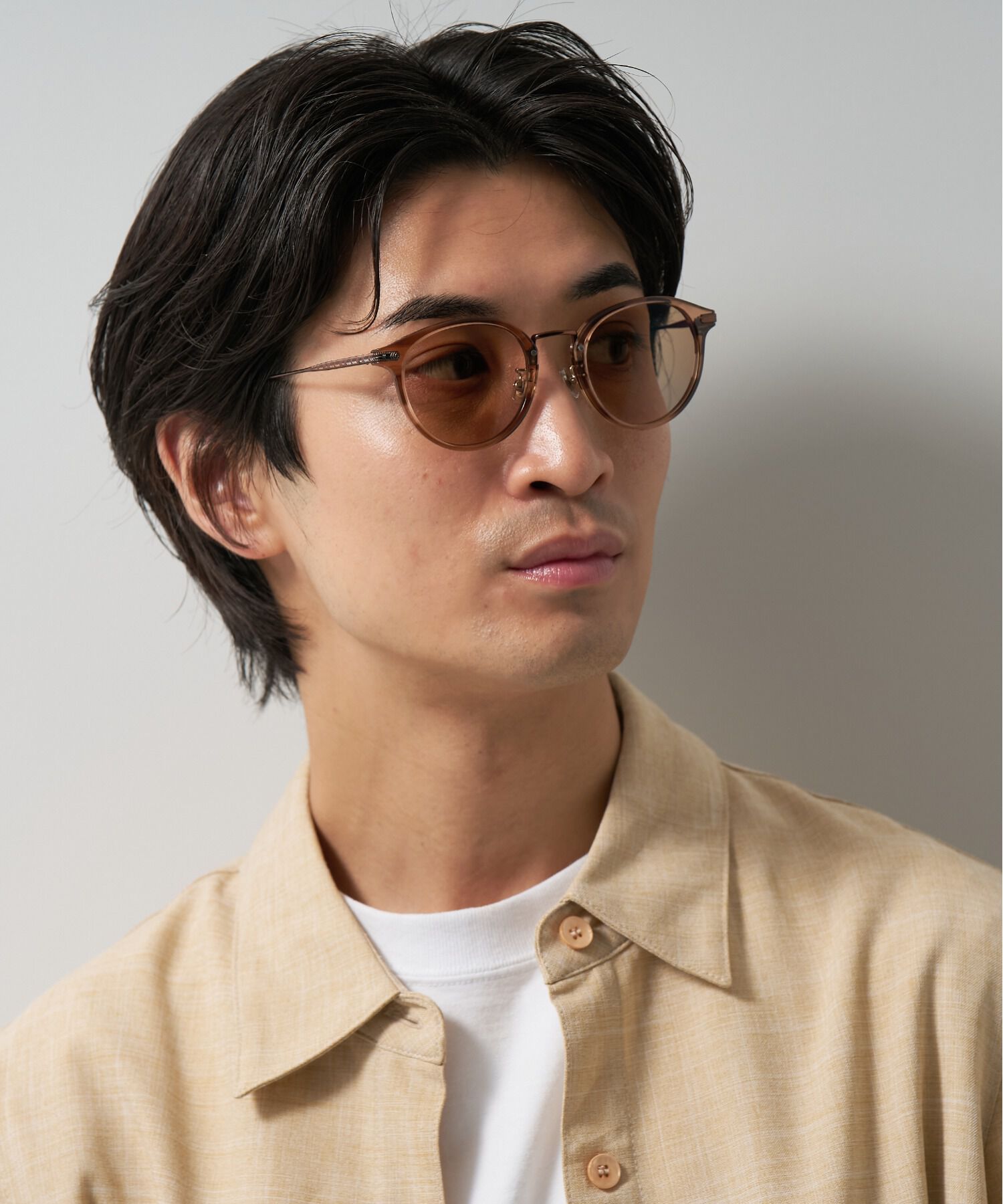  「ボストン型 調光サングラス｜紫外線対策｜レンズの色が変わるサングラス｜Zoff | UNITED ARROWS Wellness」|サングラス|