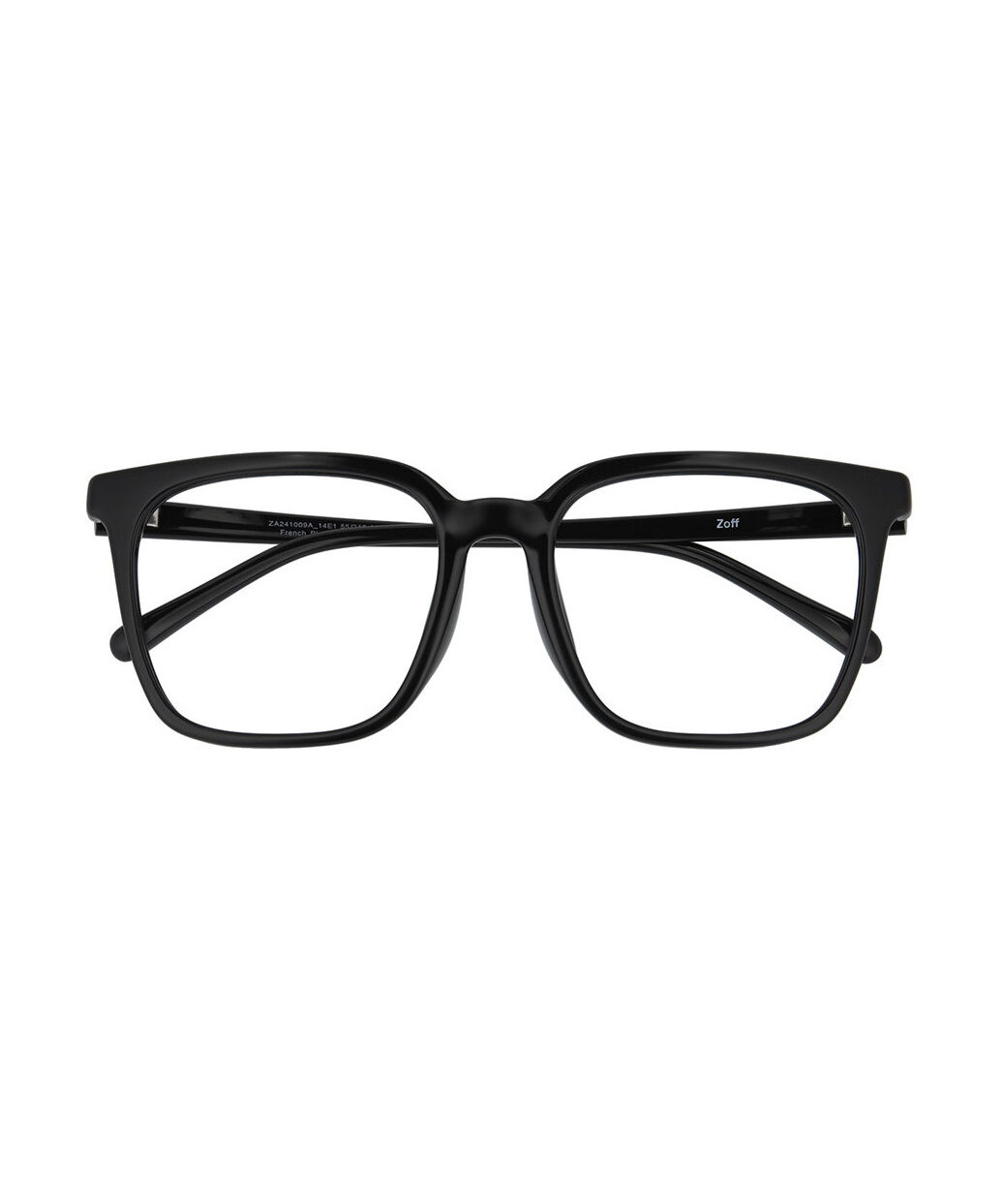  「Zoff | ウェリントン型 メガネ クリアフレーム 黒縁 伊達メガネ レンズ交換券付き」|メガネ|