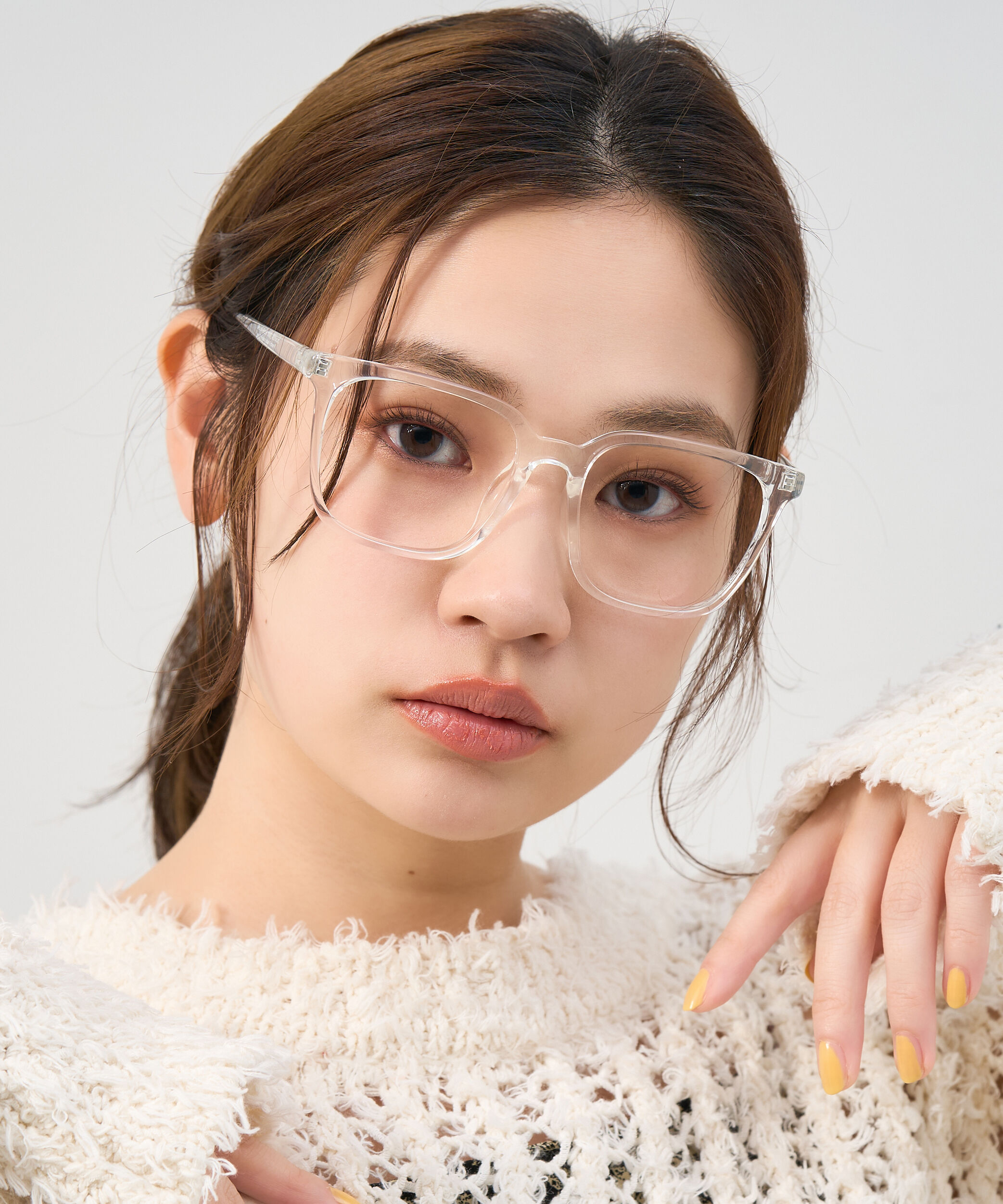  「Zoff | ウェリントン型 メガネ クリアフレーム 黒縁 伊達メガネ レンズ交換券付き」|メガネ|クリア