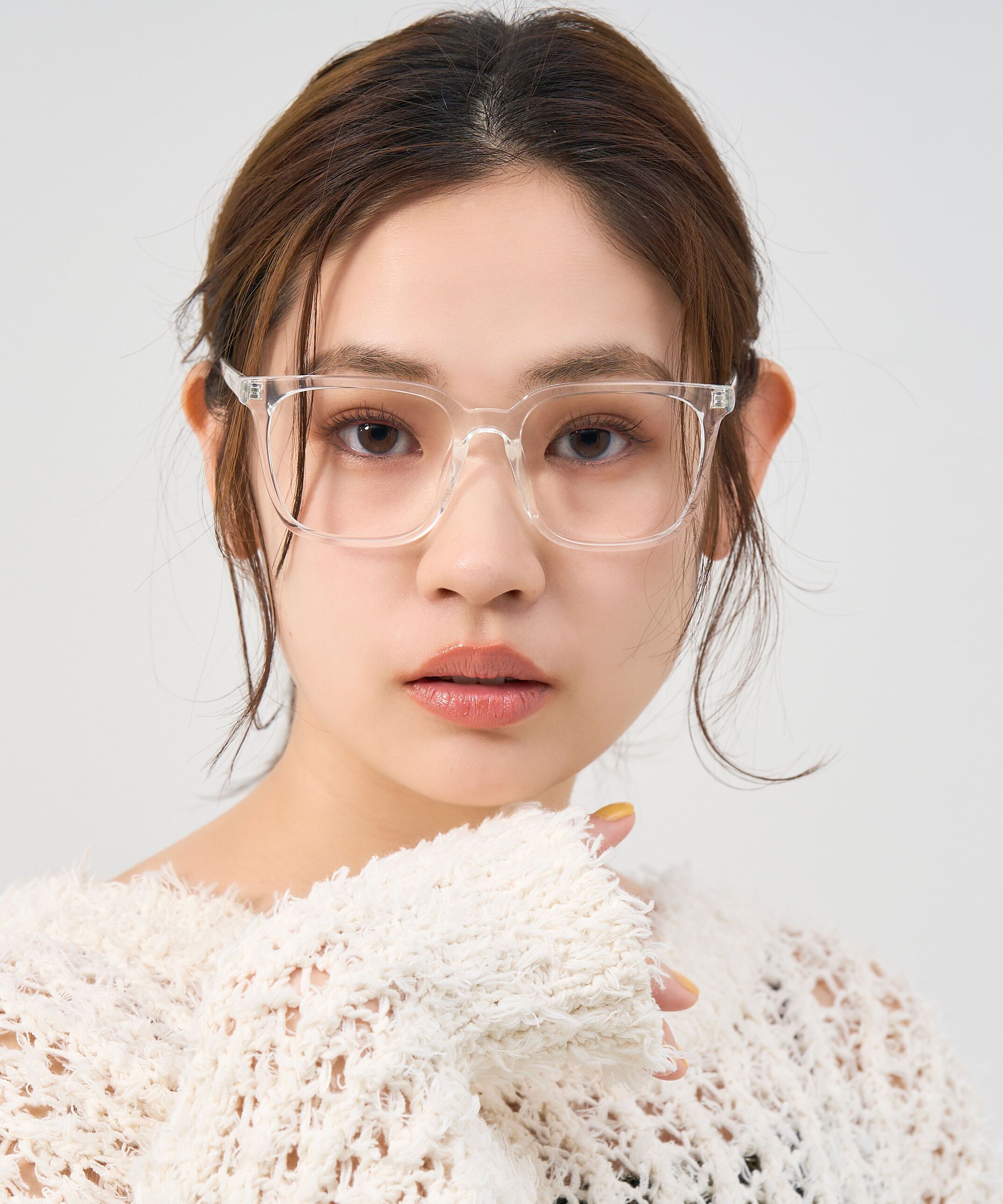  「Zoff | ウェリントン型 メガネ クリアフレーム 黒縁 伊達メガネ レンズ交換券付き」|メガネ|