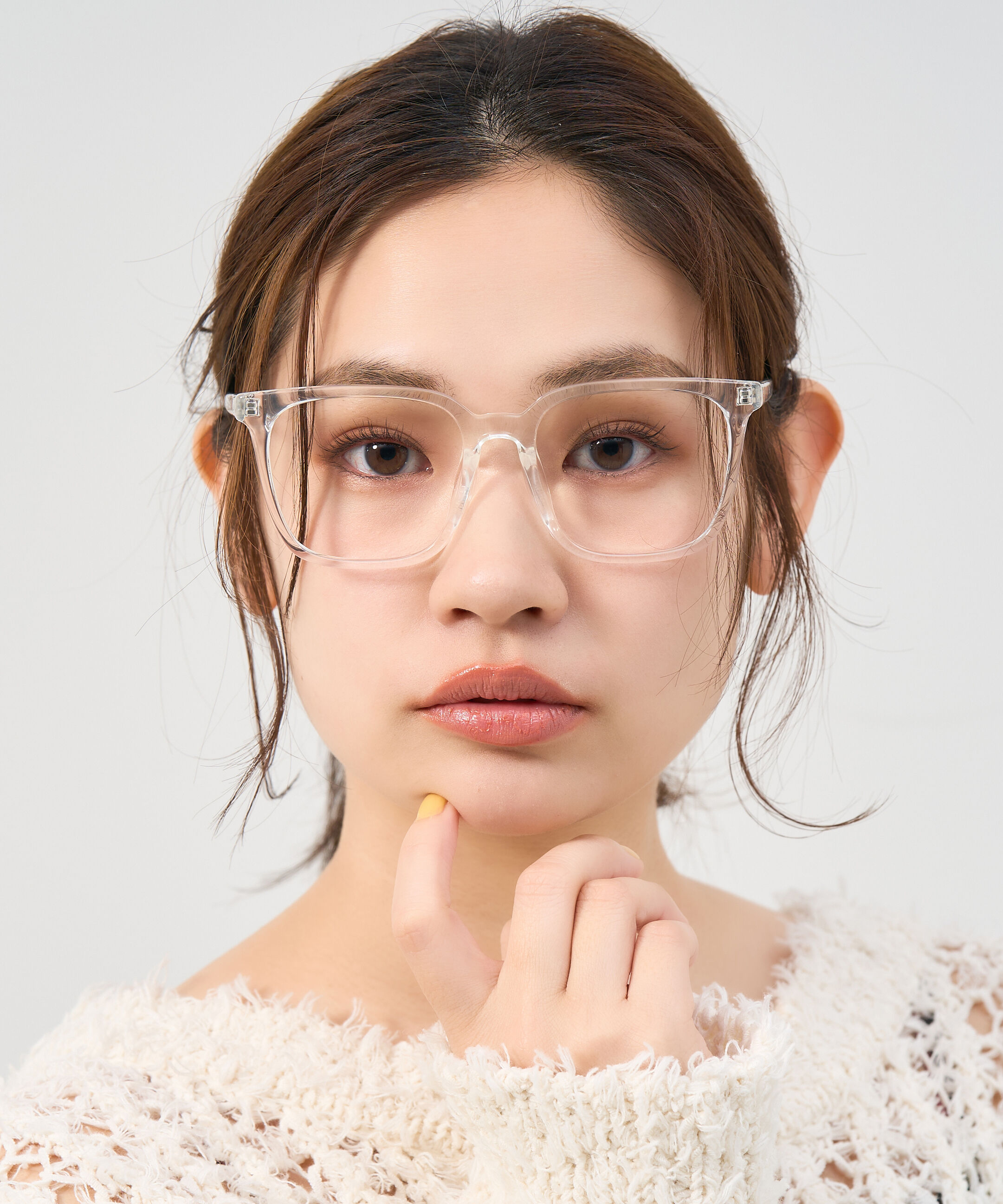  「Zoff | ウェリントン型 メガネ クリアフレーム 黒縁 伊達メガネ レンズ交換券付き」|メガネ|