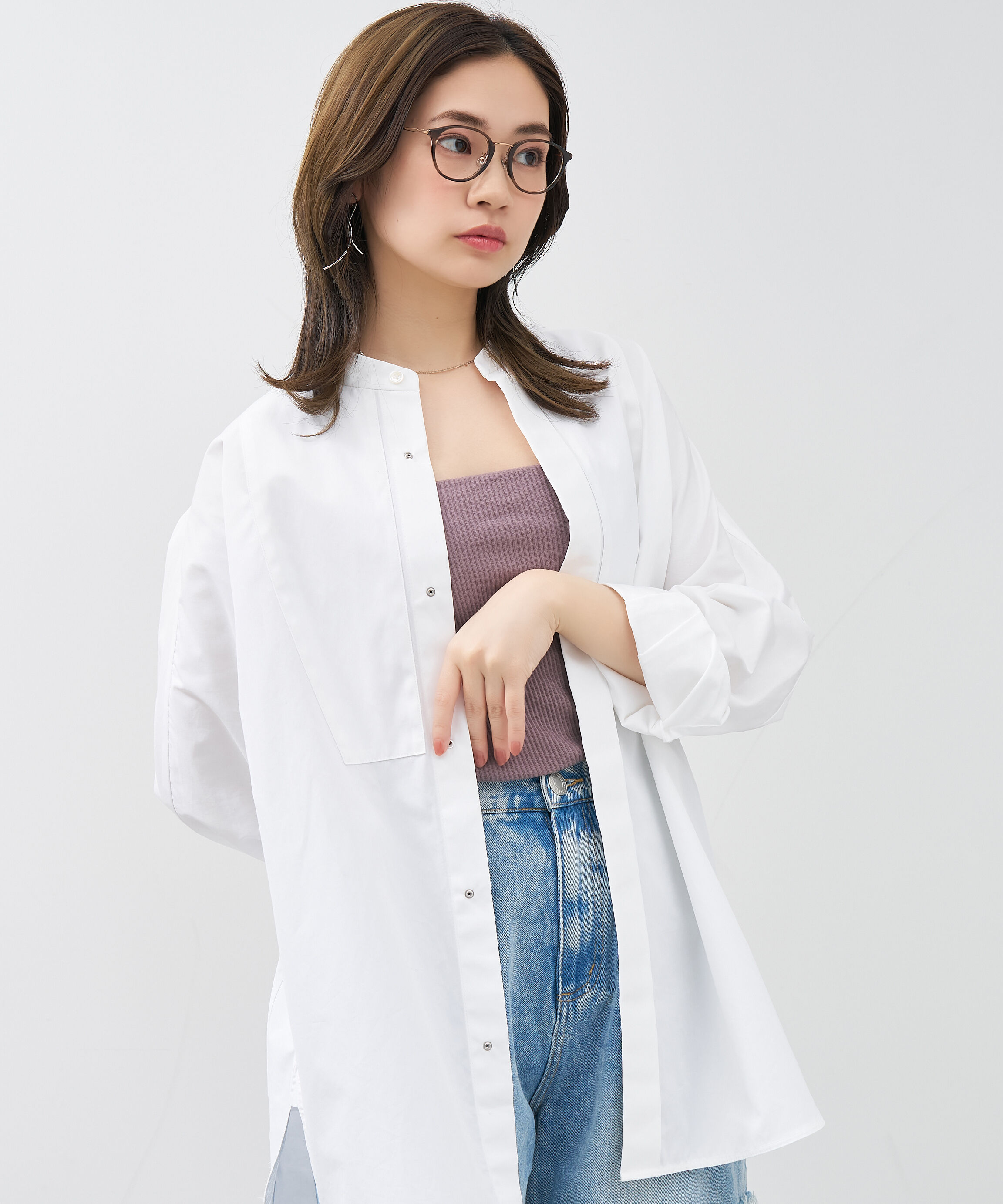  「ボストン型 大人可愛いメガネ トレンド感&times;きちんと感のあるデザイン｜黒縁 クリア レンズ交換券付き」|メガネ|ブラウン