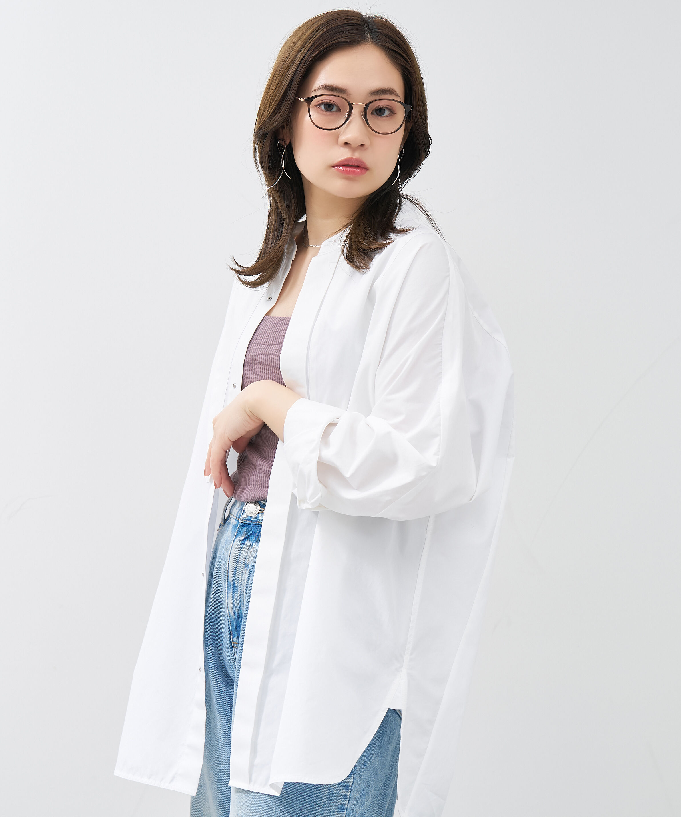  「ボストン型 大人可愛いメガネ トレンド感&times;きちんと感のあるデザイン｜黒縁 クリア レンズ交換券付き」|メガネ|