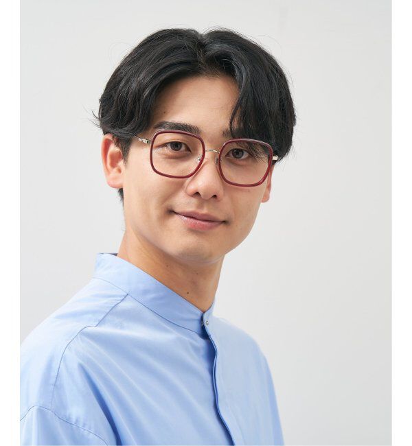  「ウェリントン型 四角形 メガネ 多角形│小顔効果 メタルフレーム│ビッグシェイプ｜ レンズ交換券付」|メガネ|