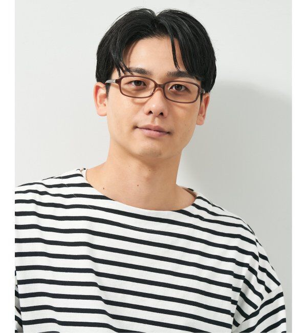  「スクエア型 メガネ｜ユニセックス 上質感のあるフレーム  レンズ交換券付」|メガネ|