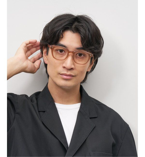  「Zoff｜emiri ウェリントン型 メガネ |辺見えみり 軽量 黒縁フレーム レンズ交換券付」|メガネ|