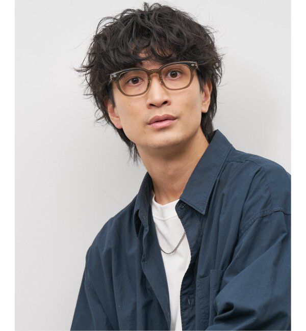  「Zoff｜emiri ウェリントン型 メガネ |辺見えみり 軽量 黒縁フレーム レンズ交換券付」|メガネ|