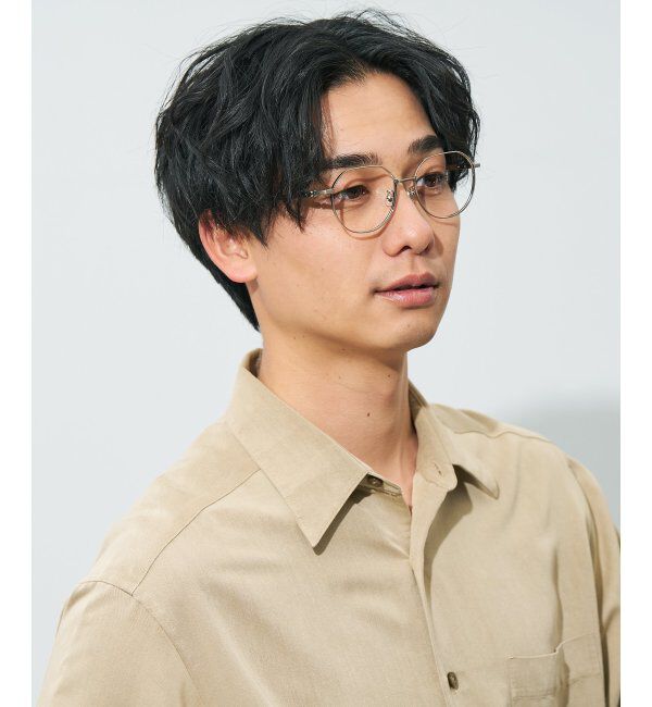  「ウエリントン型メガネ｜読書 レディース 女性用 大人可愛い 大理石｜Zoff｜CHIC レンズ交換券付」|メガネ|シルバー