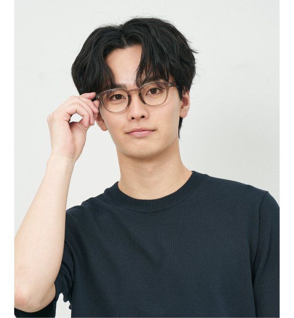  「ウェリントン型 メガネ｜軽量素材｜ボスリントン｜伊達メガネ|ユニセックス 小顔効果  レンズ交換券付」|メガネ|