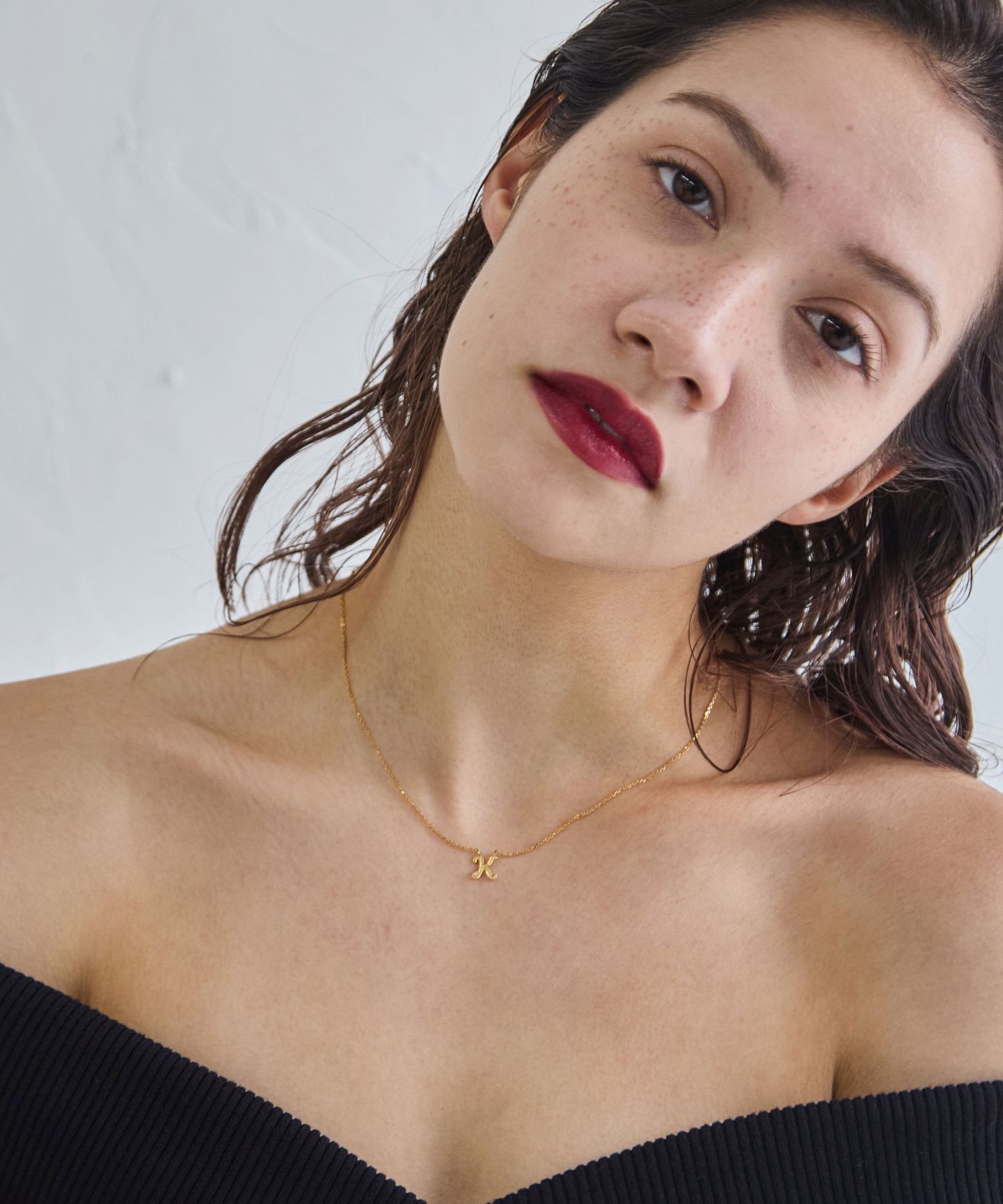 JUPITER「【SV】イニシャルダイヤモンドネックレス」|ネックレス|