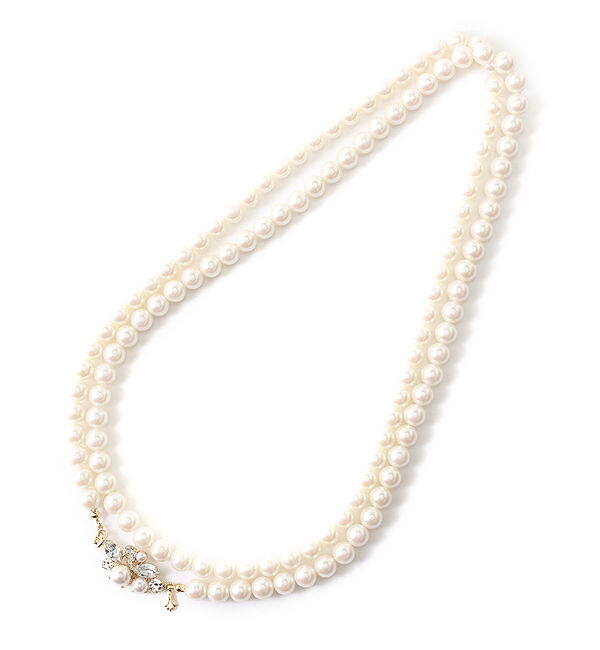 Phoebe「ブルーミングロングパールネックレス」|ネックレス|