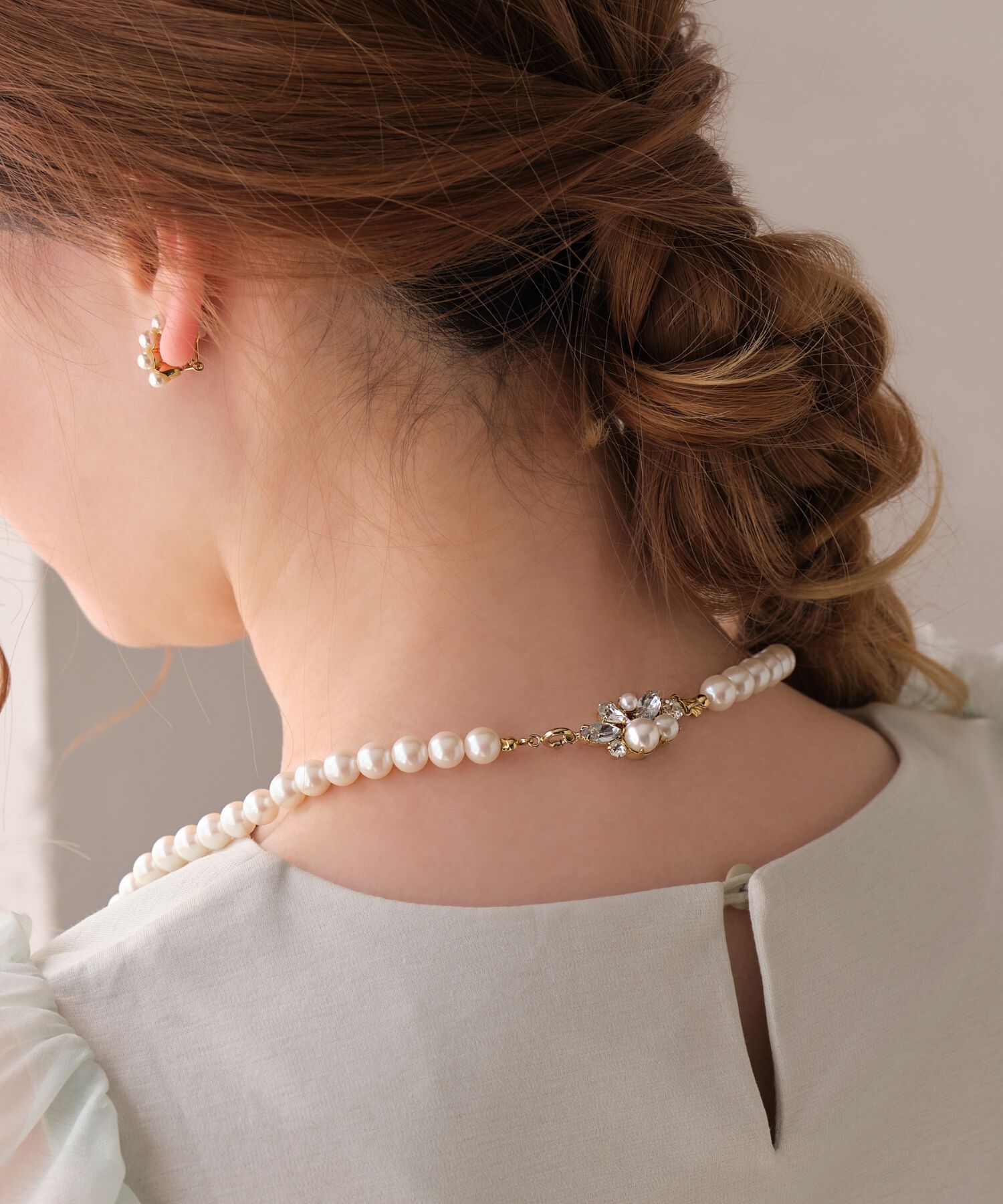 Phoebe「ブルーミングロングパールネックレス」|ネックレス|