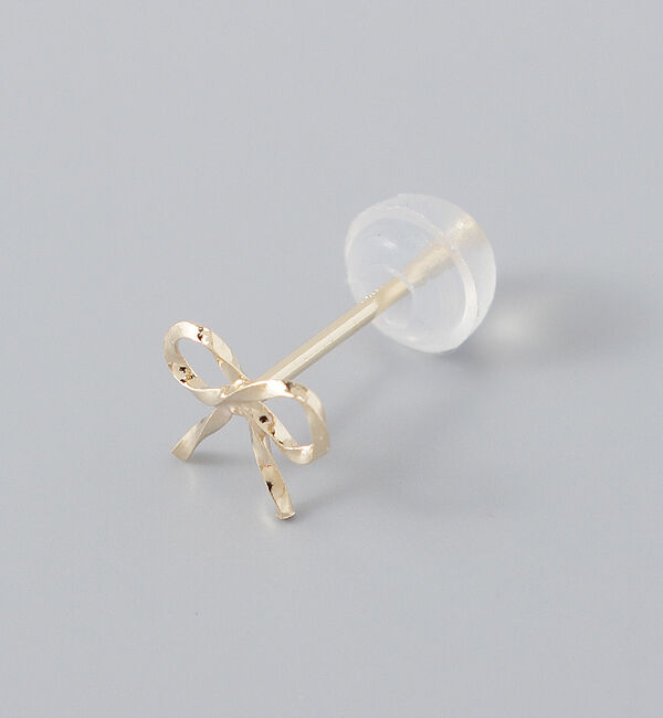 Phoebe「【K10】エレガントリボンピアス／BOX付き」|ピアス|