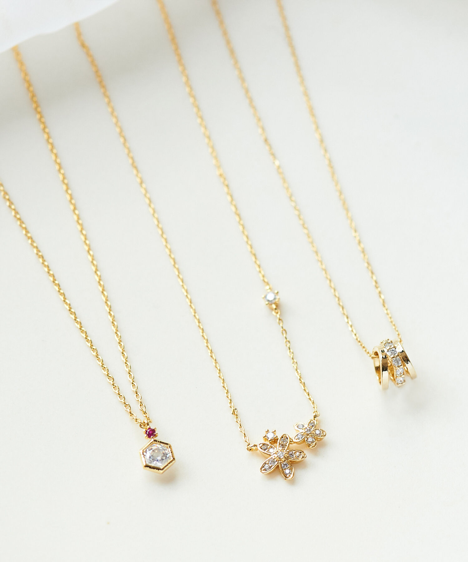 Phoebe「グリッターリングネックレス」|ネックレス|