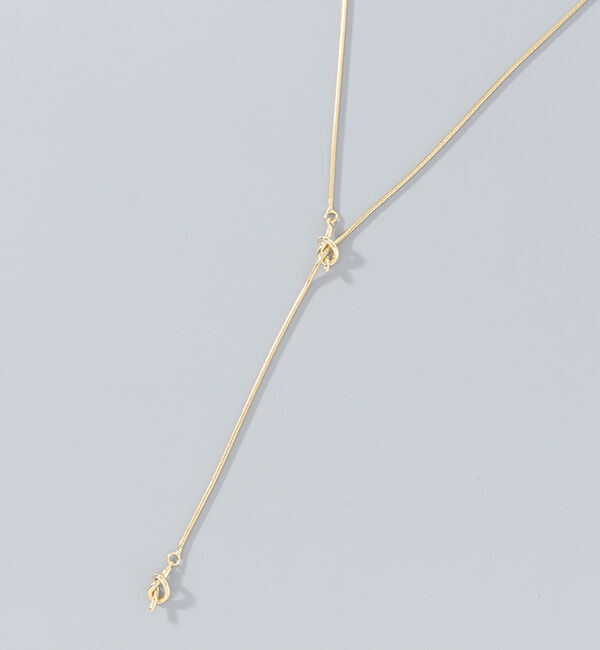 Phoebe「ノットアレンジYラインネックレス」|ネックレス|ゴールド