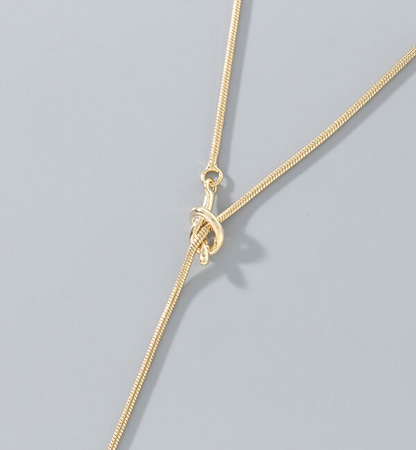 Phoebe「ノットアレンジYラインネックレス」|ネックレス|